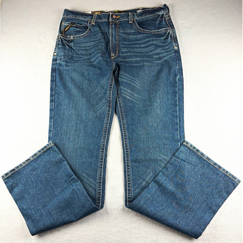 Ariat Rebar M5 Straight Fit Jeans Men's 38x38 NWT DuraStretch Work Denim